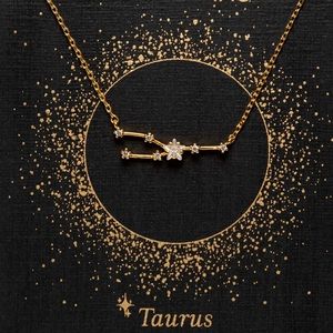 BROOKLYN TAG Taurus Constellation Necklace with Crystals